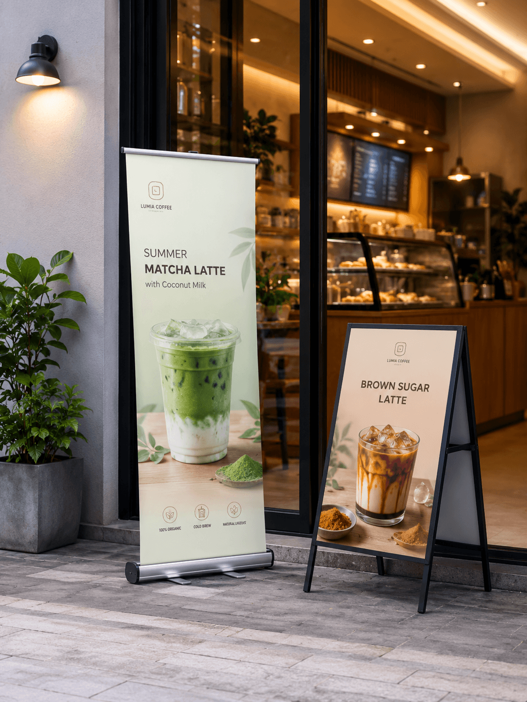 Các mẫu standee quảng cáo trưng bày