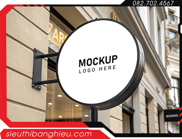Mẫu hộp đèn quảng cáo mica có đèn LED